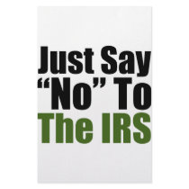 Just Say No To The IRS Stationery