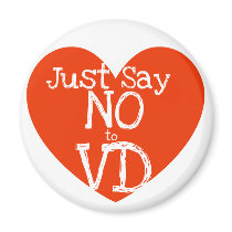 Just say no to VD anti-valentines day Refrigerator Magnets