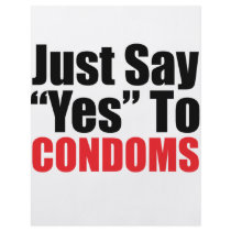 Just Say Yes to Condoms Flyer