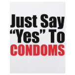 Just Say Yes to Condoms flyers