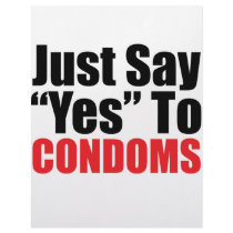 Just Say Yes to Condoms Letterhead Template