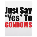 Just Say Yes to Condoms Letterhead Template
