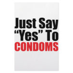 Just Say Yes to Condoms Stationery