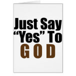 Just Say Yes To God cards