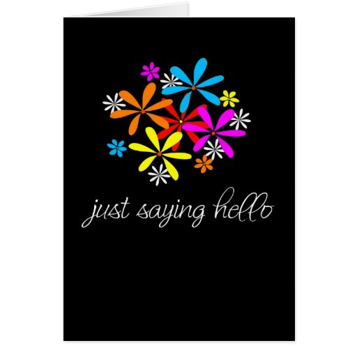 just-saying-hello-greeting-card-zazzle