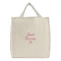 Just Scrap It embroidered bags