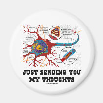 Just Sending You My Thoughts (Neuron / Synapse) magnets