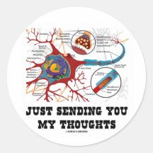 Just Sending You My Thoughts (Neuron / Synapse) Sticker