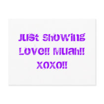 Just Showing Love!! Muah!! XOXO!! postcards by Lenyozma Just Showing Love!! Muah!! XOXO!! postcards