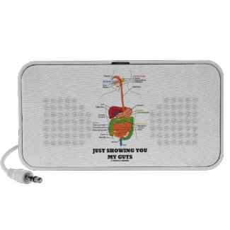 Just Showing You My Guts (Digestive System Humor) Travelling Speaker