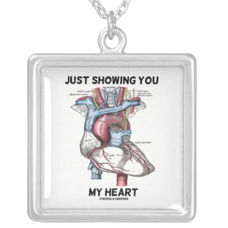 Just Showing You My Heart (Anatomical Heart) necklace