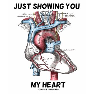 Just Showing You My Heart (Anatomical Heart) shirt