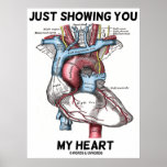 Just Showing You My Heart (Heart Anatomy) Print