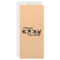 Just Silly "Flippin' The Bird" Custom Rack Card