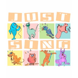 Just Sing Animals Kids T-Shirt shirt