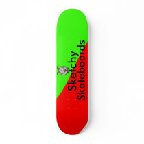 Just Some Colors and A Goat Custom Skate Board