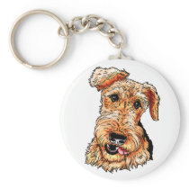 Just the Airedale Terrier Key Chain