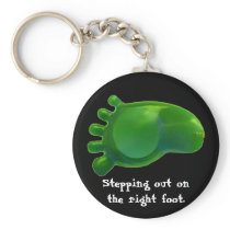 Just the Right Foot Key Chain
