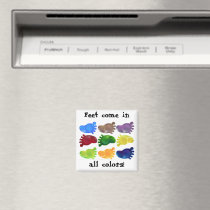 Just the Right Foot Refrigerator Magnet