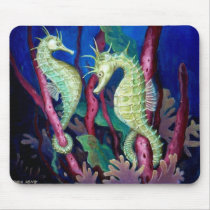 Just The Two Of Us - Seahorse Art Mousepad