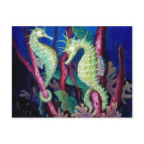 Just The Two Of Us - Seahorse Art Post Cards