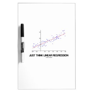 Just Think Linear Regression (Statistics) Dry-Erase Boards