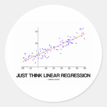 Just Think Linear Regression (Statistics) Sticker