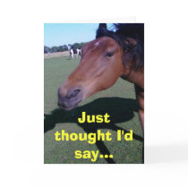 Just thought I'd say... Greeting Card