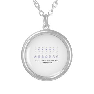 Just Trying To Understand Correlation Round Pendant Necklace