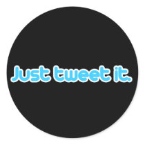 Just tweet it round sticker