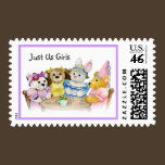 Just Us Girls Postage Stamp stamps