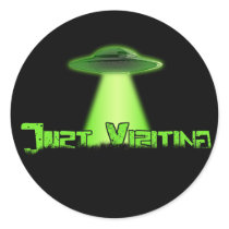 Just Visiting V2 Sticker