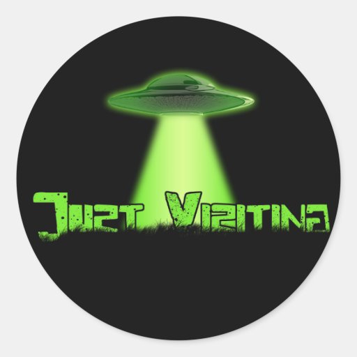 Just Visiting V2 Sticker