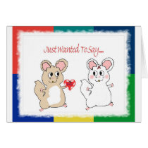Just Wanted To Say/Chinchillas In Love cards