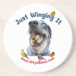 Just Winging It Bird Dog Beverage Coaster