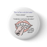 Just Words Pinback Button