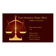 justice business card