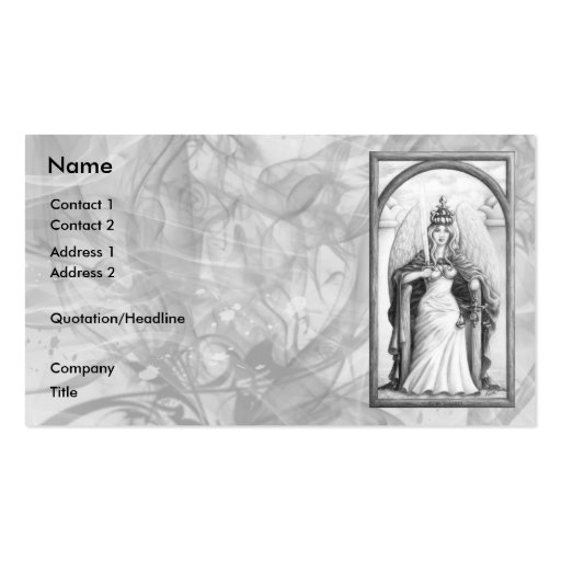 Justice Business Card Template (front side)