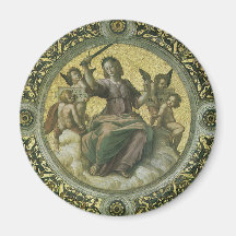 Justice by Raphael, Vintage Renaissance Art Magnets