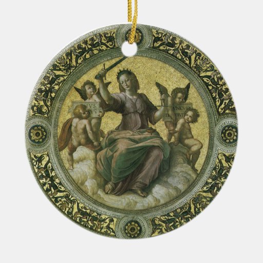 justice by raphael vintage renaissance art ornaments zazzle justice by raphael vintage renaissance art ornaments zazzle