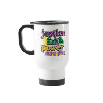 Justice, Faith, Power - Mardi Gras mugs