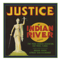 Justice Florida Crate Label Print