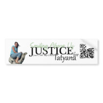 Justice for Tatyana Bumper Sticker with QR