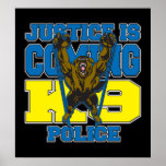 Justice is Coming K9 Police Print