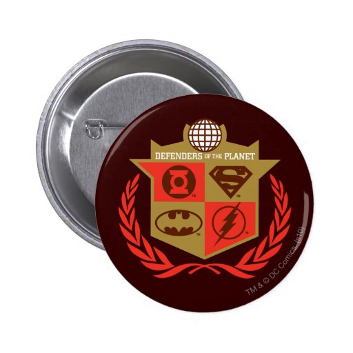 Justice League Defenders of the Planet Pinback Buttons