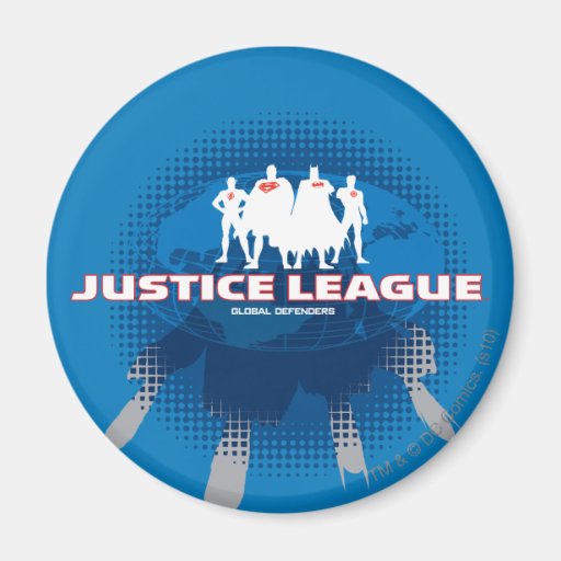 Justice League Global Defenders Fridge Magnet