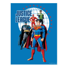 Justice League Global Heroes Postcard