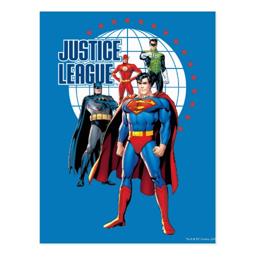 Justice League Global Heroes Postcard