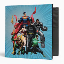 justice league new 52, jl new52, superman, wonder woman, aquaman, flash, cyborg, darkseid, batman, green lantern, dc comics, comic book covers, super heroes, Ringbind med brugerdefineret grafisk design