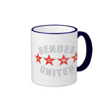 Justice League Heroes Untied Logos Coffee Mug